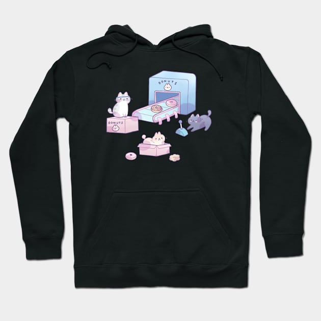 Donut factory Hoodie by Milkkoyo